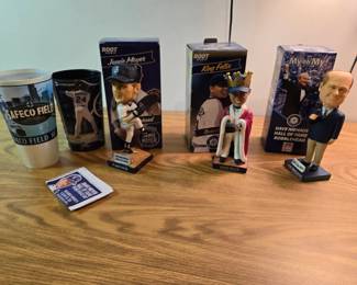 Jamie Moyer King Felix And Dave Niehaus Bobbleheads Seattle Mariners
