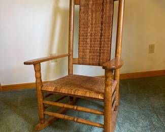 Vintage Rattan Rocking Chair