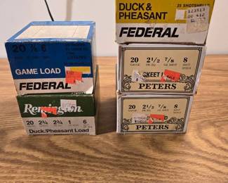 Federal Peters And Remington 20 Gauge Shotshells