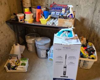 NIB Tineco iFloor Vacuum Household Chemicals Paint Folding Table And More