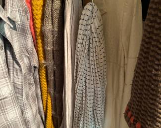 Nice selection of scarves.