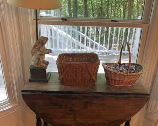 Vintage drop-leaf table.