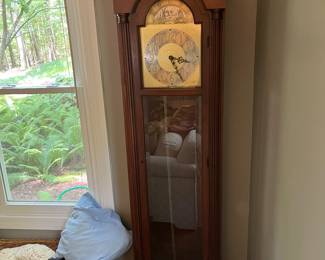 Colonial grandfather clock.