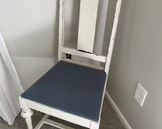 Antique/vintage chair, chabby chic.