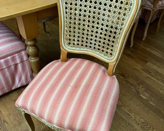 Closer look at one of the six chairs by Buying & Design Furniture (Italy).