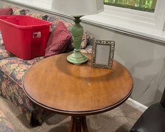 Round accent/side table by Interlude Home, Inc.