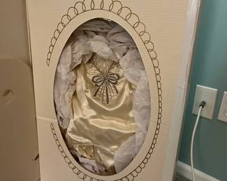 Vintage wedding dress.