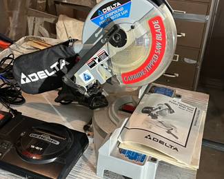 Delta 10” compound power miter saw.