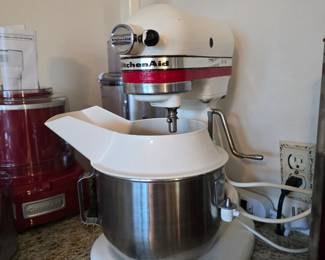 KitchenAid with numerous attachments