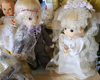 Precious Moments Bride and Groom Dolls