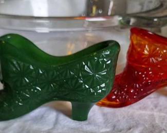 Fenton Glass Shoes