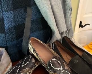 Madewell Women's Tan and Brown Snake Print Loafers