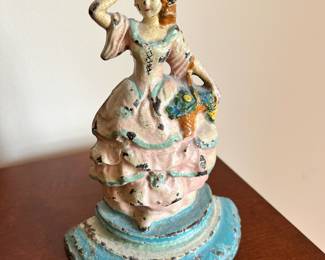 Hubley "Little Girl Carrying a Basket of Flowers" Door Stop