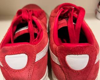 Puma Red/White Women's Suede Shoes
