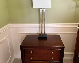 Bassett 2 Drawer Mahogany Night Stand