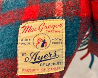 MacGregor Clan Tartan Wool Blanket