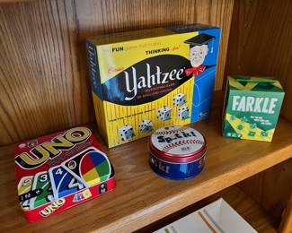 Uno, Yahtzee, Farkle, Spot It! Boston Red Sox Edition Card Game