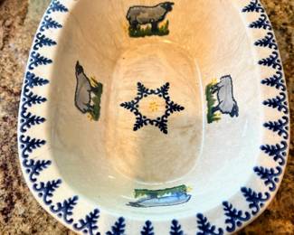 Brixton Pottery Sheep Design Dish/Bowl