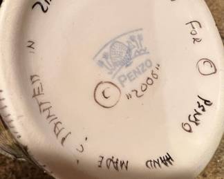 Set of 5 Penzo Hand Painted Coffee Mugs - Made in Zimbabwe