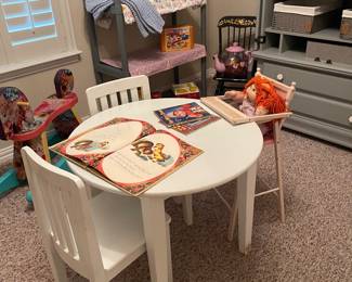 Darling children's toys and furniture. 