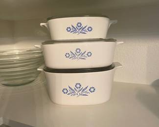 Vintage Cornflower Blue Corning Ware