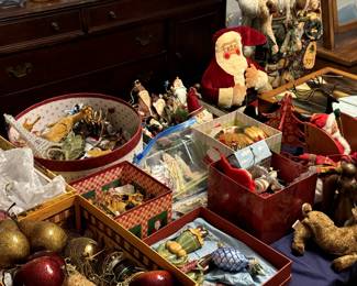 Tons of Christmas decorations – vintage ornaments and more