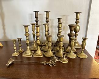 Brass candlesticks