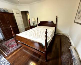 Beautiful cherry bedroom set with queen bed