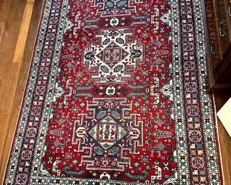 Real wool rug from Iran, 1950s