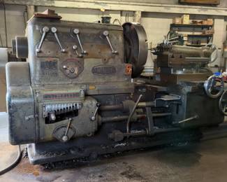Henry Broadbent Ltd. Engine Lathe, Bootham Engineers Ltd, No 1610010164, With The Taylor Multiple Disc Clutch System, 36" Swing Over Bed x 28" Over Cross Slide x 17' Center To Center