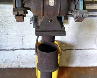 The Standard Electrical Tool Co Phase 3 Cadet Bench Grinder, 1/2 HP, Type 7BAS4, Model 100, On Metal Stand, 52" x 21" x 15"