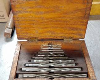 The C.T.D. Co. High Speed 11 Pc Reamer Set, In Wood Case