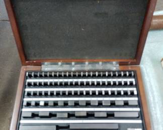 Fowler Machinist Square Gauge Block Set, In Wood Carry Case