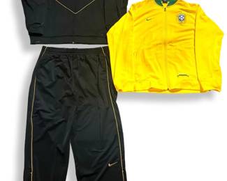 XXL/XL 3pc. Black Nike Tracksuit & Yellow Jacket