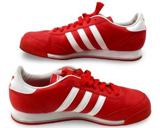 Adidas Samoa Red Leather Sneakers
