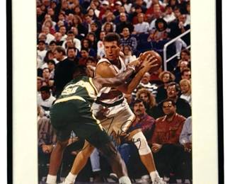 Autographed Dan Majerle Suns Photograph