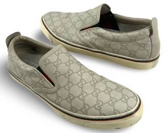 Gucci Monogram Slip-On Shoes