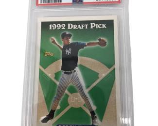 Graded 1993 Topps Derek Jeter Rookie #98 PSA 8