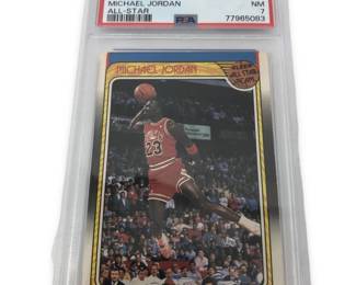 Graded 1988 Fleer Michael Jordan All Star PSA 7