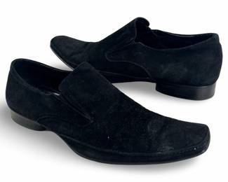 Brand Q Handmade Black Velvet Loafers