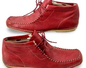 Men’s GBX Red Leather Loafers