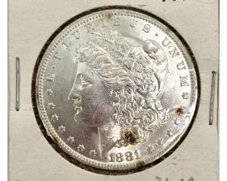 1881-O Morgan Silver Dollar BU