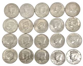 1976 20-Piece Kennedy Half Dollar Collection