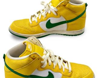 Nike Dunk High Yellow and Green Sneakers