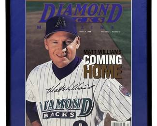 Autographed Matt Williams D-Backs Magazine Cover