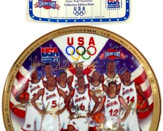 USA L.E. Basketball “Dream Team" Collector’s Plate