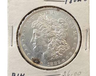 1882-O Morgan Silver Dollar (BU)