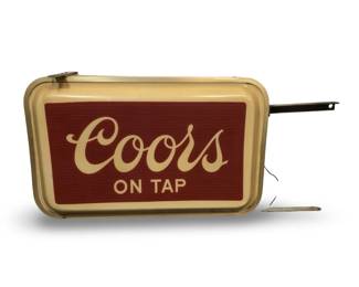 Vintage Coors Double Sided Lit Outdoor Bar Sign