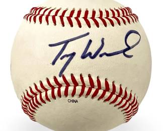 Signed Tony Womack Rawlings Baseball