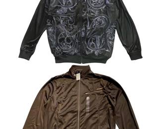 XXL Sean John Brown and Black Track Jackets
